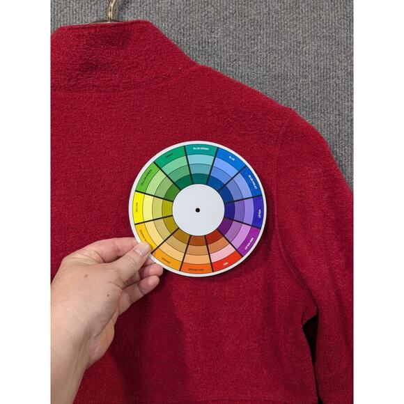 Soft Surroundings Fleece Jacket Womens Small Button Accent Pile Mock Neck Red - Picture 6 of 10